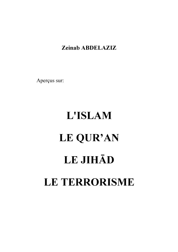 L'ISLAM, LE QUR’AN, LE JIHĀD, LE TERRORISME 