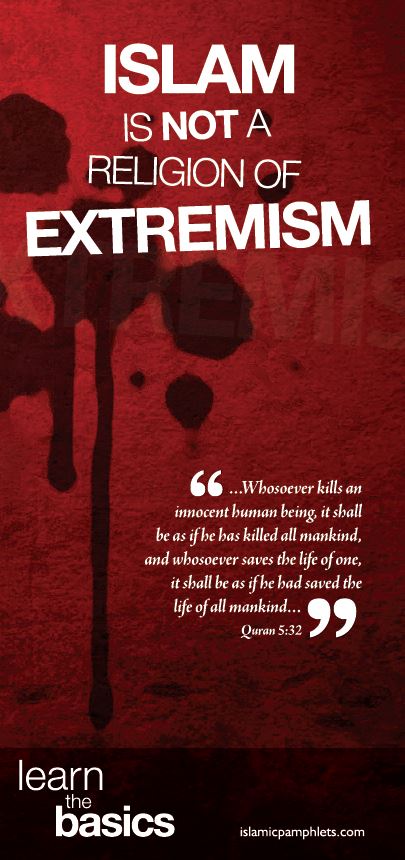 Islam is not a religion of extremism