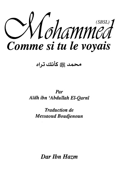 Mohammed comme si tu le voyais