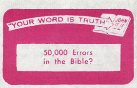 50,000 Errors in the Bible 