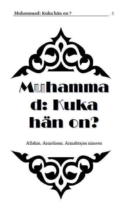 Muhammad: Kuka hän on ?