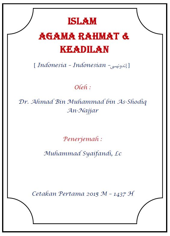 Islam Agama Rahmat & Keadilan