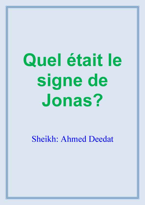  Quel était le signe de Jonas? 