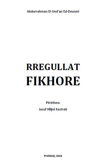 Rregullat fikhore